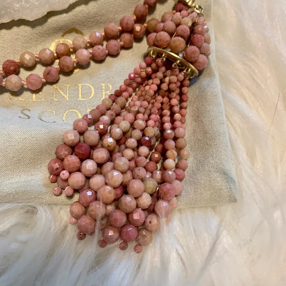 Kendra Scott Pink Sylvia Necklace - Picture 5 of 7